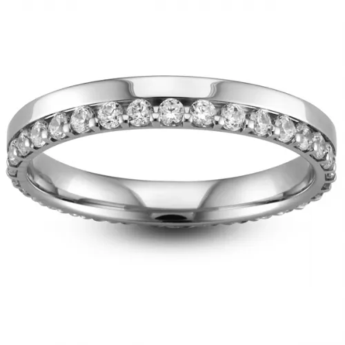 Half Claw Set Eternity Ring (TBC8021H) - All Metals